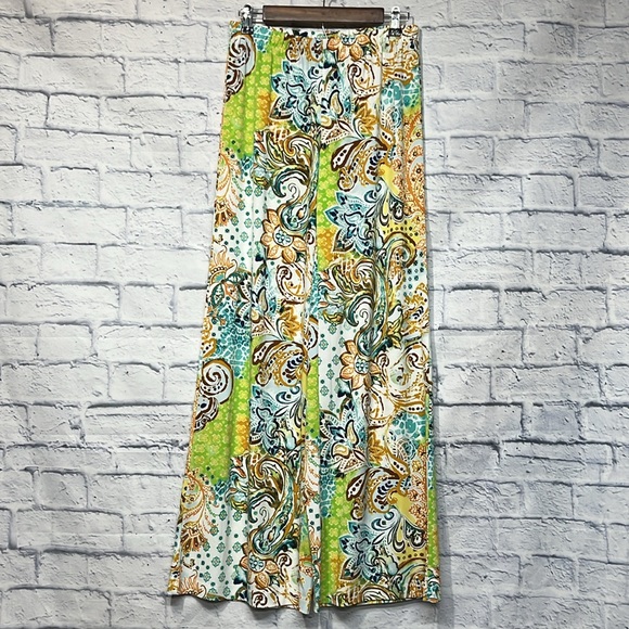 Chico’s Petite Yogi Print Palazzo Pants - Picture 4 of 6